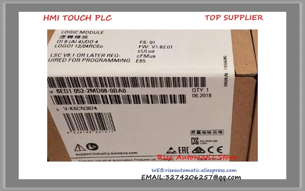 Новый логический модуль с логотипом 12/24RCE 6ED1052 1MD08 0BA0 полная замена 1MD00 0BA8 8 DI (4AI)/4 DO