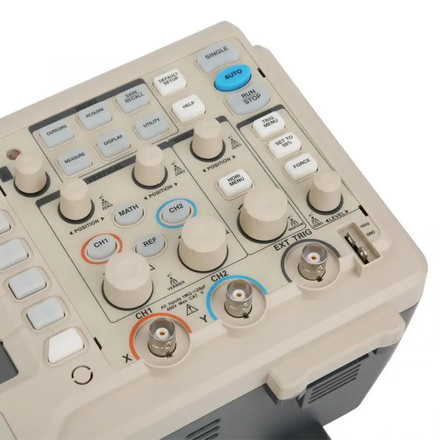GA1102CAL 100MHz 1Gsa/s цифровой двухканальный 7in ЖК-осциллограф AU Plug 110-240V Bitmap CSV хранение формы волны