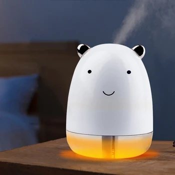 

DEKAXI Cute Bear Humidifier USB Air Diffuser Portable Aroma Essential Oil Diffuser Desktop Aromatherapy Mist Maker Air Purifier