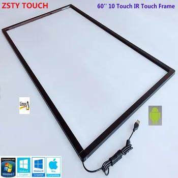 

ZSTY Touch Real 10 Touch Points 60 inch Infrared Touch Panel for interactive table, 60" multi touch Screen Frame overlay