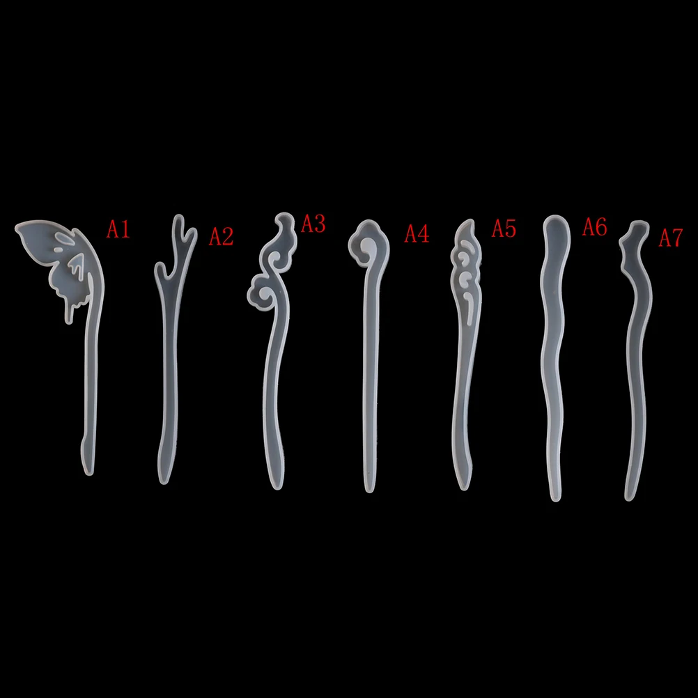 

DIY Hairpin Silicone Mold Making Hair Stick Mould Jewelry Pendant Resin Craft