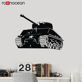 

Tank Battle Military Army Force Wall Sticker Vinyl Home Decor Room Decals Kids Boys Bedroom Murals Interior Wall Poster 3622
