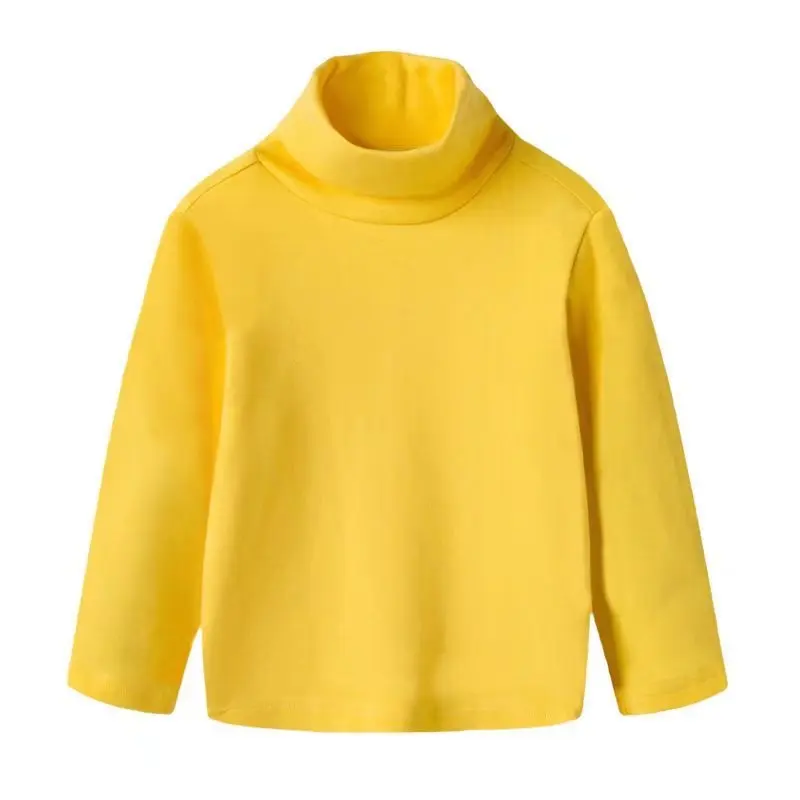 

Boys Girls Fleece Shirts Unisex Turtleneck Solid Long Sleeve Basic Tops for Kids Winter Shirt Soft Children Clothes3 4 5 6 7 8T