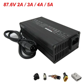 

72V 2A LiFePO4 Charger Ouput 87.6V 2A 3A 4A 5A charger with Fan Used for 72V 24S 20AH 30AH 50AH LiFePO4 LFP Battery charger