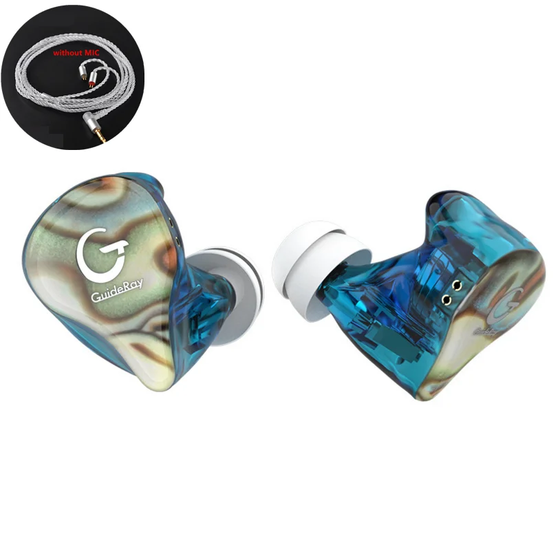 

Newest GuideRay GR-i Series DD + BA Hybrid HiFi in-ear earphones with 0.78mm Cable GR-i18 / GR-i58 / GR-i68 typc with microphone