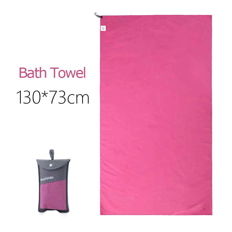 Bath Towel Rose Naturehike NH15A003-P антибактериальное сверхлегкое быстросохнущее банное полотенце из микрофибры для путешествий, кемпинга, туризма, полотенца для рук и лица - Цвет: Bath Towel Rose