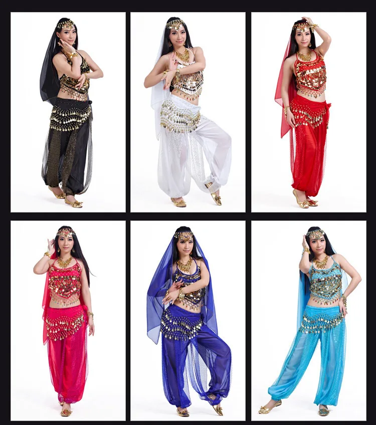 Belly Dance Set Belly Dance Indian Dance Performance Costume 12 Colors