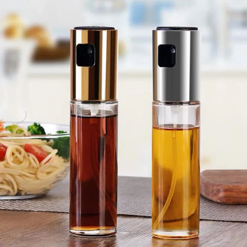 Kitchen Oil Glass Bottle 100ml(3.5oz) For Cooking Salad BBQ Bread Baking Kitchen Accessories