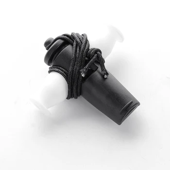 

Brazil Latin Music Samba Whistle Tooth Grip Design Whistle Tri-Tone Plastic White/Black Color Musical Instrument Gift
