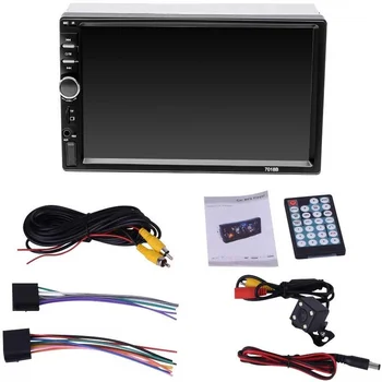 

7 inch USB dual-spindle on-board MP5 player mobile Phone Connection bluetooth connection with touch screen car accessories