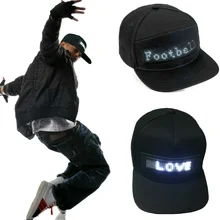 Светодиодный светильник в шляпу, цветной светодиодный колпачок, крутая шляпа с экраном, светильник, водонепроницаемый, для смартфона, светодиодный, EDF88