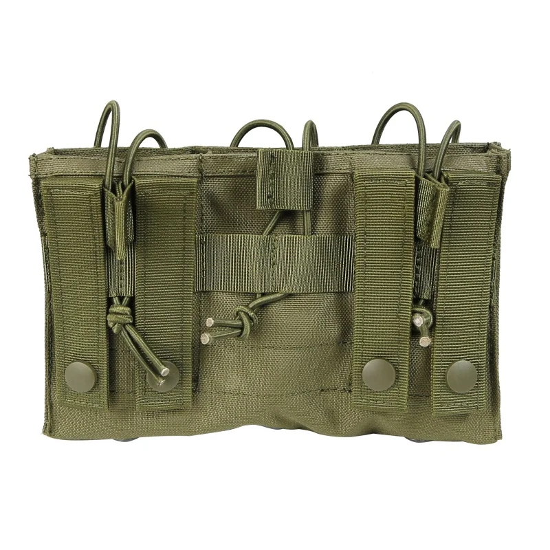 NEW 1000D Nylon Tactical MOLLE Triple Open-Top Magazine Pouch FAST Military Paintball Equipment AK AR M4 FAMAS Mag Pouch