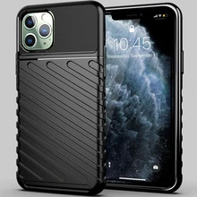Силиконовый ударопрочный чехол для iPhone 11 Pro Max матовый Xr 8 X Xs 7 Plus 6S