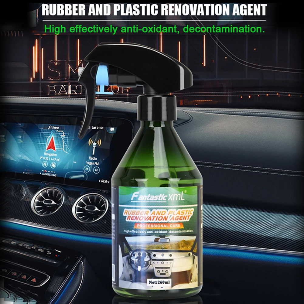 Car Cleaning Agent Nano Coating Durable Protection Auto Plastic Trim Restorer Safe Tire Polish Spray Rubber Renovation Kindness