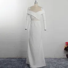 Платье из крепа с открытыми плечами и цветочным рисунком, с тюлем спереди и сзади, RSW1574