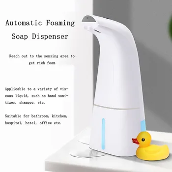 

248ml USB Rechargeable Foam Liquid Dispenser Automatic Soap Dispenser Sensor Touchless Hand Washer Soap Dispenser Pump Hot Sale