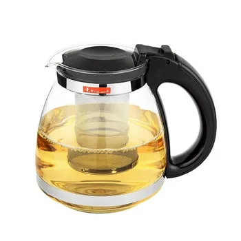 

1500ml Heat Resistant Glass Teapot Chinese Tea Set with Tea Infuser Filter Flower Tea Kettle Coffee Glass Maker Office Tea Pot