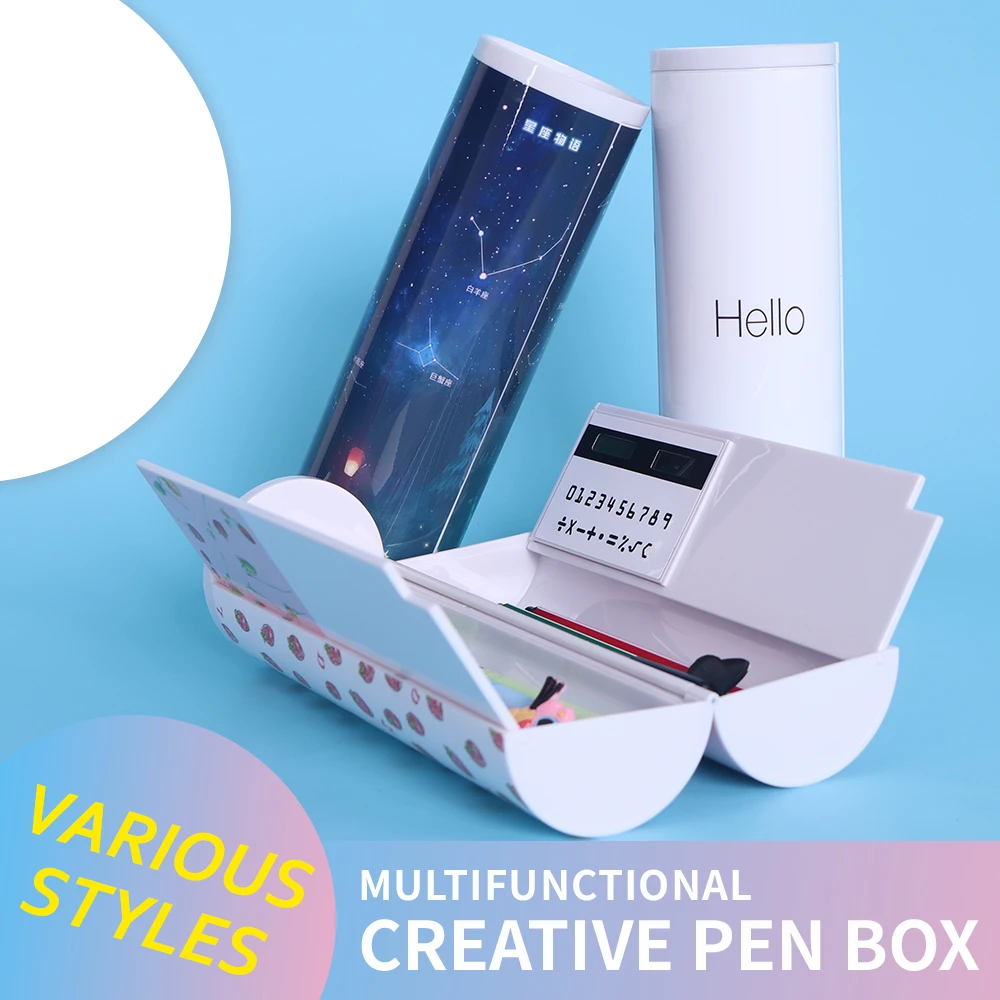 единорог пенал Многофункциональные newmebox с калькулятором Kawaii школьный пеналы для