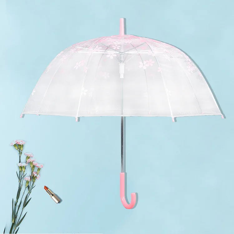 

2019 New Style Innovative Fashion Transparent All-Weather Umbrella Health PVC Transparent Material Sun And Rain Parasol Direct S