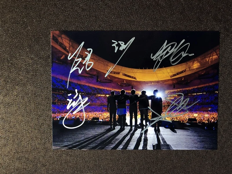 Подписанный Mayday Ashin autographed origina group фото 6 дюймов 092019M11