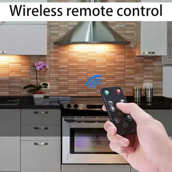 

USB Rechargeable Hallway Aluminium Alloy LED Closet Light With Remote Controller Stairway Infrared Sensor Wireless Stick On