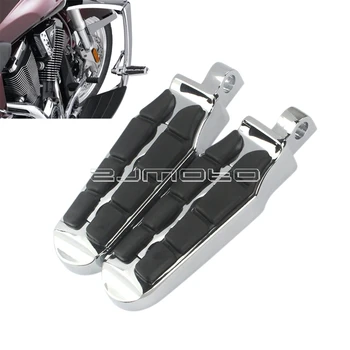 

Chrome Motorcycle Victory Cross Country Road Foot Pegs For Harley Sportster Dyna Custom Tombstone Foot Peg Male Mount Footrests