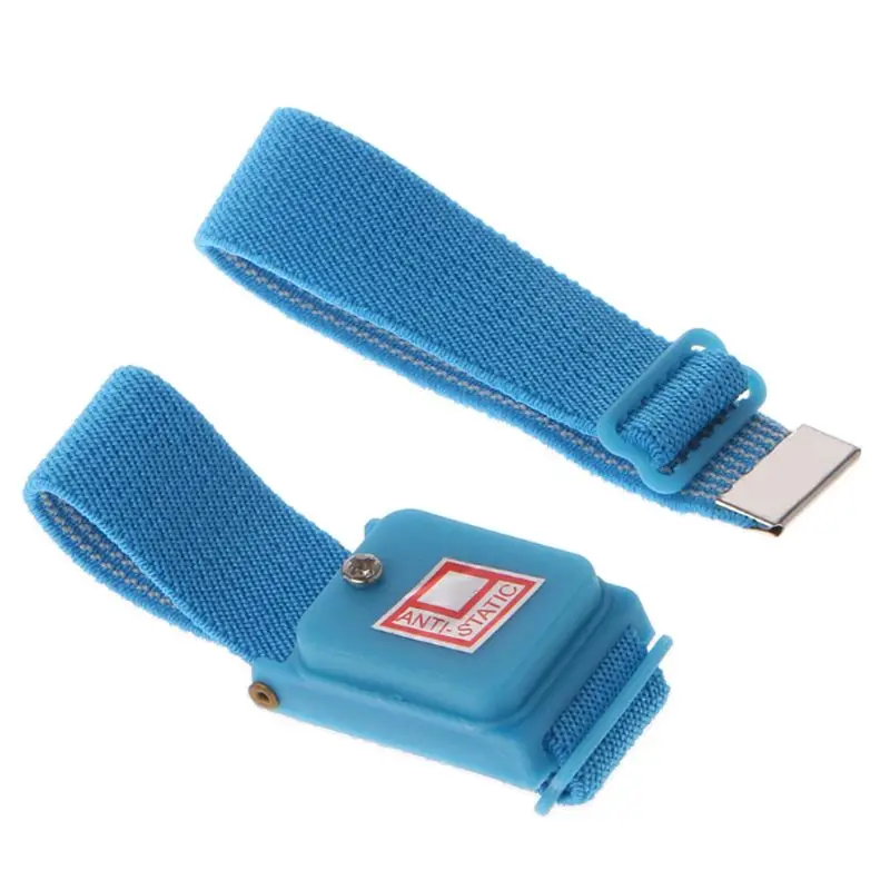 

Blue Anti Static Wrist Strap Cordless Bracelet Wireless Adjustable Electrostatic ESD Discharge Cable Wristband