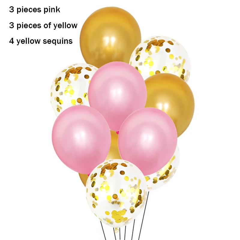 10 шт. 12 дюймов металлические цвета латексные воздушные шары конфетти надувные воздушные шары шар для дня рождения Свадебные Воздушные шары - Цвет: 22