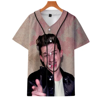 

Charlie Puth 3D Print Thin Baseball Jacket Men/Women Summer Fashion Casual Popular Soft Short Sleeve Jacket Hot Sale