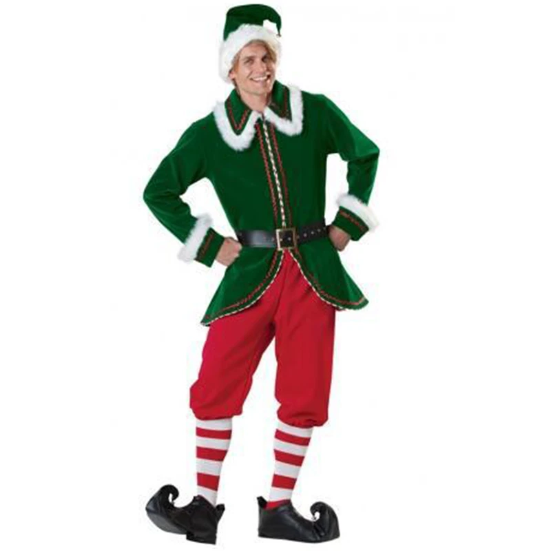 Costume da babbo natale per adulti Deluxe Costume da elfo di natale verde  coppia Cosplay carnevale mainet Party Fancy Dress|Movie \u0026 TV costumes| -  AliExpress