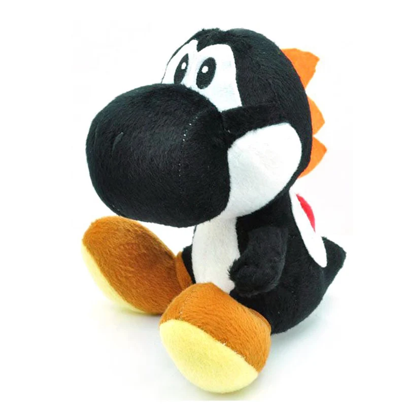18 см лума зеленый Йоши yoshi Дракон Мягкие Животные Для детей подарок 9 Цвета Супер Марио и Луиджи Плюшевые игрушки и куклы из мультфильма - Цвет: Черный
