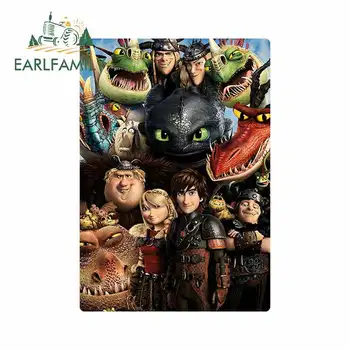 

EARLFAMILY 13cm x 9.2cm For How To Train Your Dragon Fine Decal Surfboard Car Stickers DIY Occlusion Scratch Vinyl Material