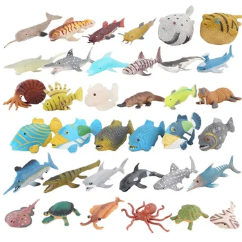 

Soft Sea Animal Model Toys,Rubber Shark Octopus Fish Puffer Turtle Sea Loin,Food Grade Material Super Stretchy