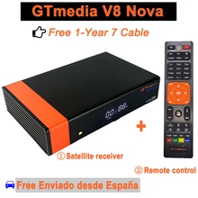 Gtmedia V8 nova+ 1 год камера gt медиа v8 nova freesat v8 super hevc спутниковый ресивер Встроенный wifi Поддержка H.265 AVS Испания