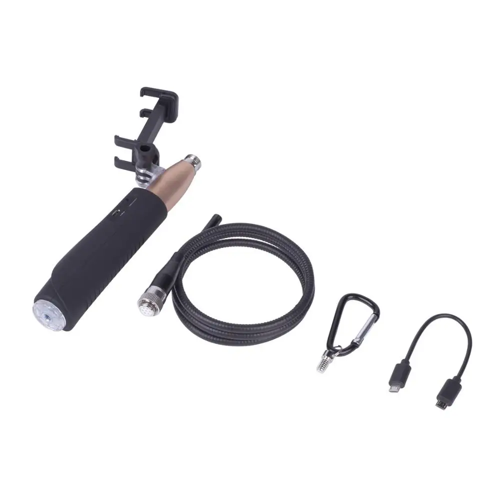 Wifi Handle Endoscope Camera 5.5mm 6 LED Lights Android and IOS Snake Wifi Borescope Camera