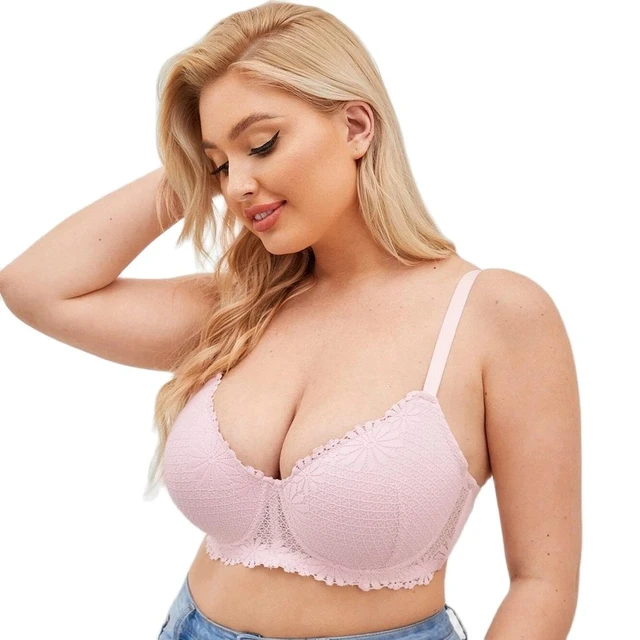 Bras For Womens Lace Bra Sheer Extra Large Breasts Underwear Sexy Lingerie  Brassiere BH Top Plus Size 32-44 E F G H I J K Cup - AliExpress