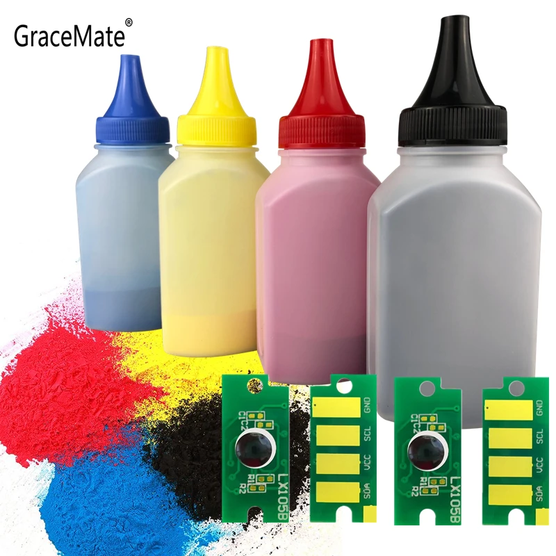 Colored Toner Cartridges Powder Reset Chips Compatible for Xerox Phaser 6510 WorkCentre 6515 n dn dni Large Capacity