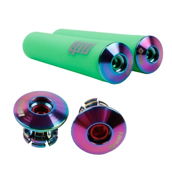 

Mountain Bike Sliding Step Balance Bicycle ODI Ultra-light Aluminum Alloy Handlebar Plug Plating Color Handle Sleeve Plug Head