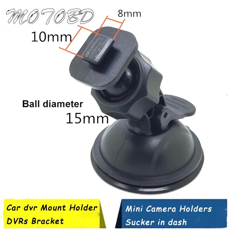 

T type Car dvr Mount Holder DVR Recording Bracket Driving Video Mini Camera Holders Sucker in dash and windscreen with Number