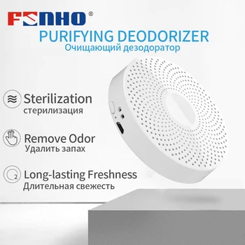 

FUNHO Portable Air Purifier USB Rechargeable Deodorizer Negative Ion Ozone Generator Clear Odor For Car Refrigerator Toilet