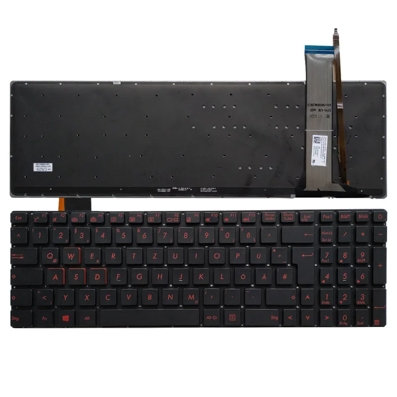 para Asus Gl752 Gl752v Gl752vl Gl752vw Gl752vwm Brasileiro Alemão Italiano Português Suíço Turco Computador Portátil Teclado Retroiluminado - Imagem 4