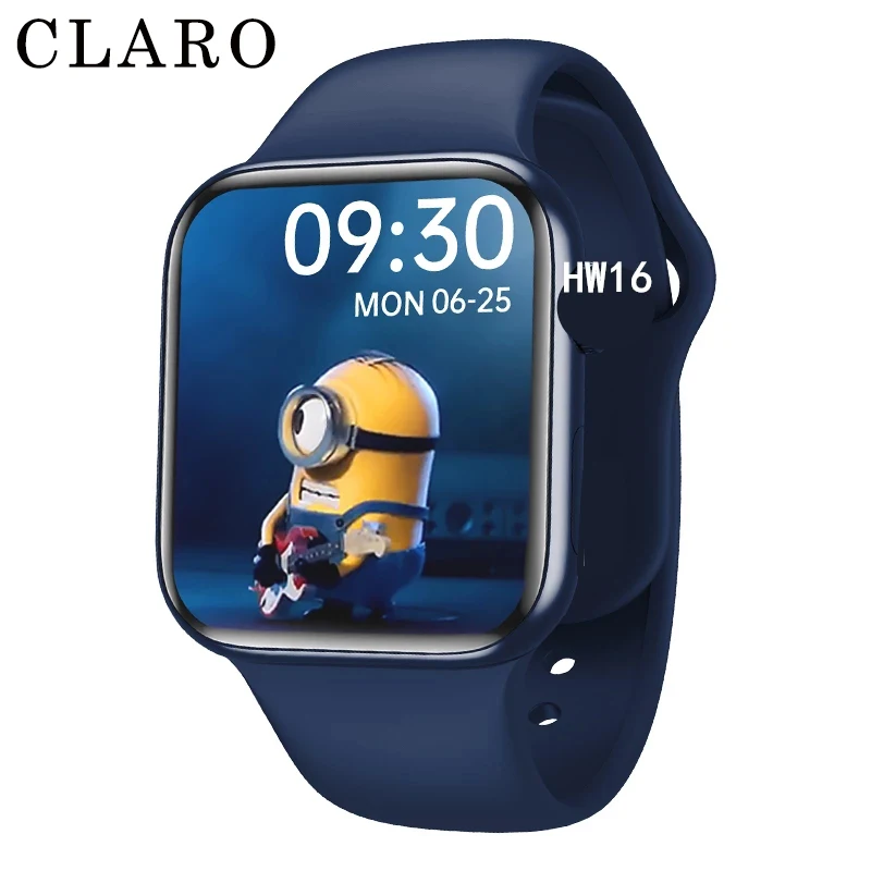 CLARO HW16 Upgrade Smart Watch Bluetooth Call Waterproof Heart Rate Monitoring Heathly Smartwatch Elogio Iwo Android Series 6
