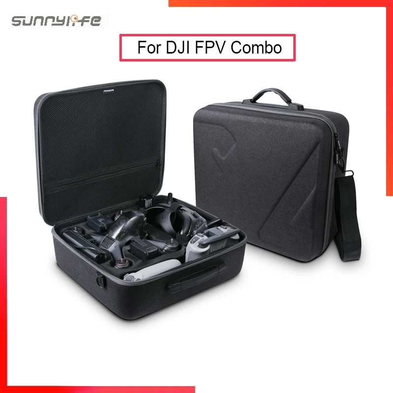 black camera bag Sunnylife For DJI FPV Multifunctional suitcase Carrying Case Shoulder Bags Waterproof and dustproof For DJI FPV Combo camera backpack for women