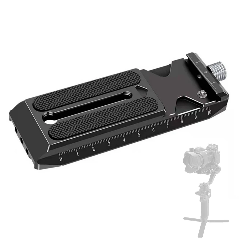 

Aluminum Alloy Quick Release Plate with M4,1/4 Screw Holes 38mm Arca Type for DJI Ronin RS2/RSC2 Gimbal Stabilizer for Manfrotto