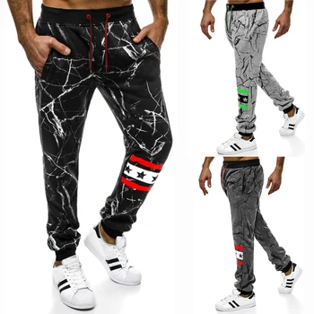 

Fashion Printed Sweatpants Men 2019 Autumn Elastic Waist Long Trousers Cotton Casual Pants Hip Hop Streetwear Joggers