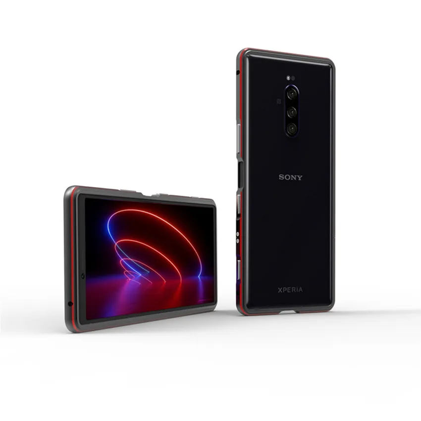 Для sony Xperia 1 чехол металлический каркас двойной цвет Алюминиевый Бампер Защитный чехол для sony Xperia 1 Xperia1 J8110 J8170 J9110 чехол