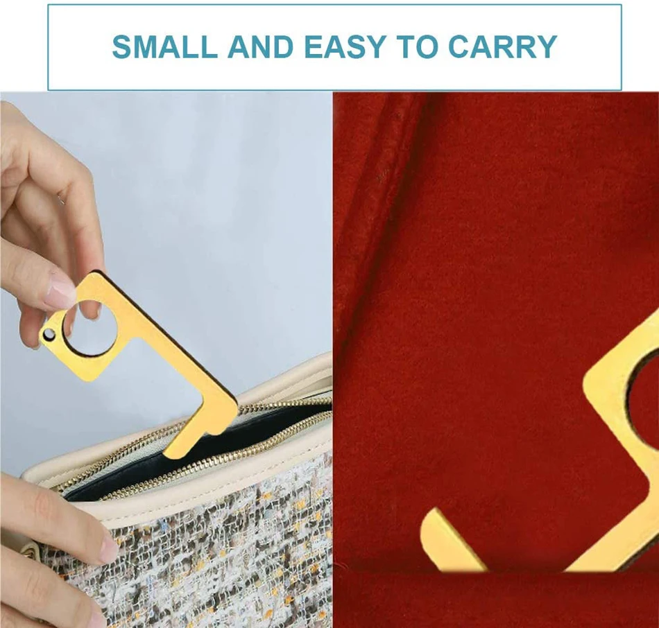 MARIE KM001 Portable Hygiene No-Touch EDC Door Opener Hand Antimicrobial Elevator Door handle Presser Tool 2020 New-5