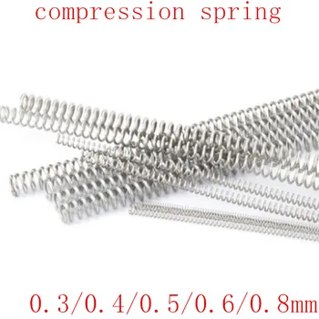 

2-5pcs/lot 304 Stainless Steel Long Spring Y-type Compression Spring Wire Dia 0.3/0.4/0.5/0.6mm Outer Dia 3-10mm Length 305mm