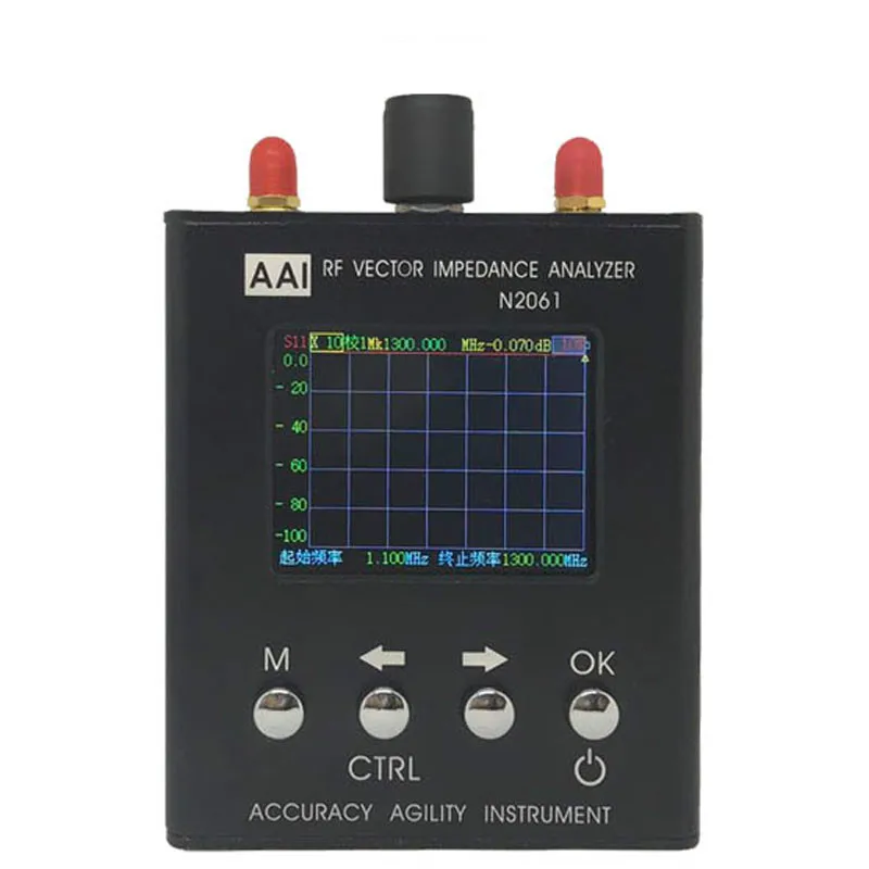 

N2061SA Antenna Impedance Analyzer 1.1mhz to 1300 MHz RFID Talent Increased UV ShortWave 1.1MHz-1300MHz New English Version