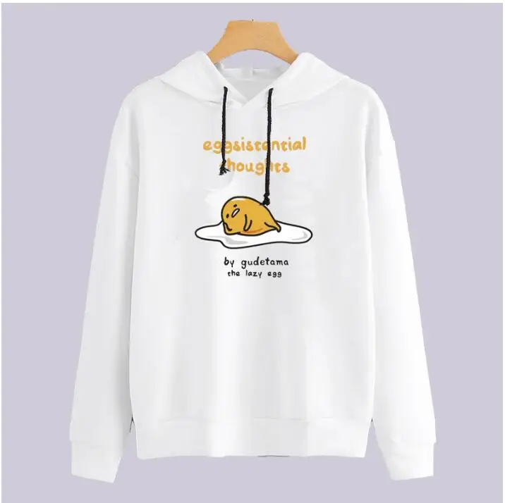 Осенние женские толстовки gudetama, Женская толстовка с капюшоном, свитшоты с длинным рукавом, женские свитшоты, повседневные трендовые женские платья - Цвет: 4